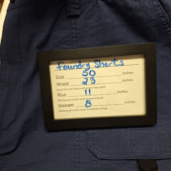 Foundry Shorts Comfort Stretch Mens 50 Blue Summer Fishing Boating - Picture 4 of 4